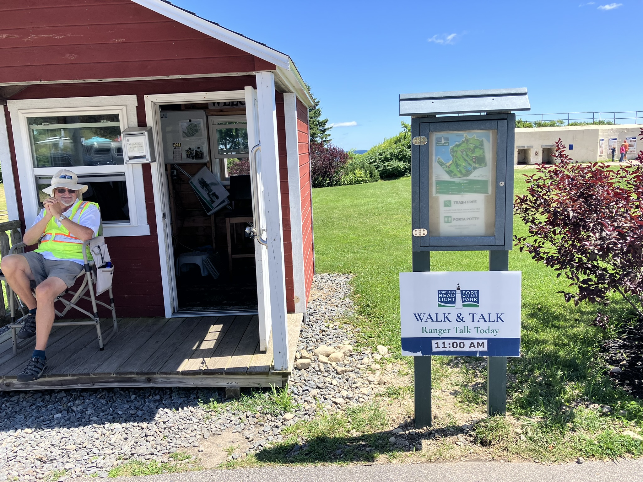 Greeter Shed in Central Parking