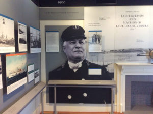 Informational displays on the Keepers and history of the Portland Head Light